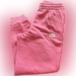 Girls Pink Nike Sweat Pants